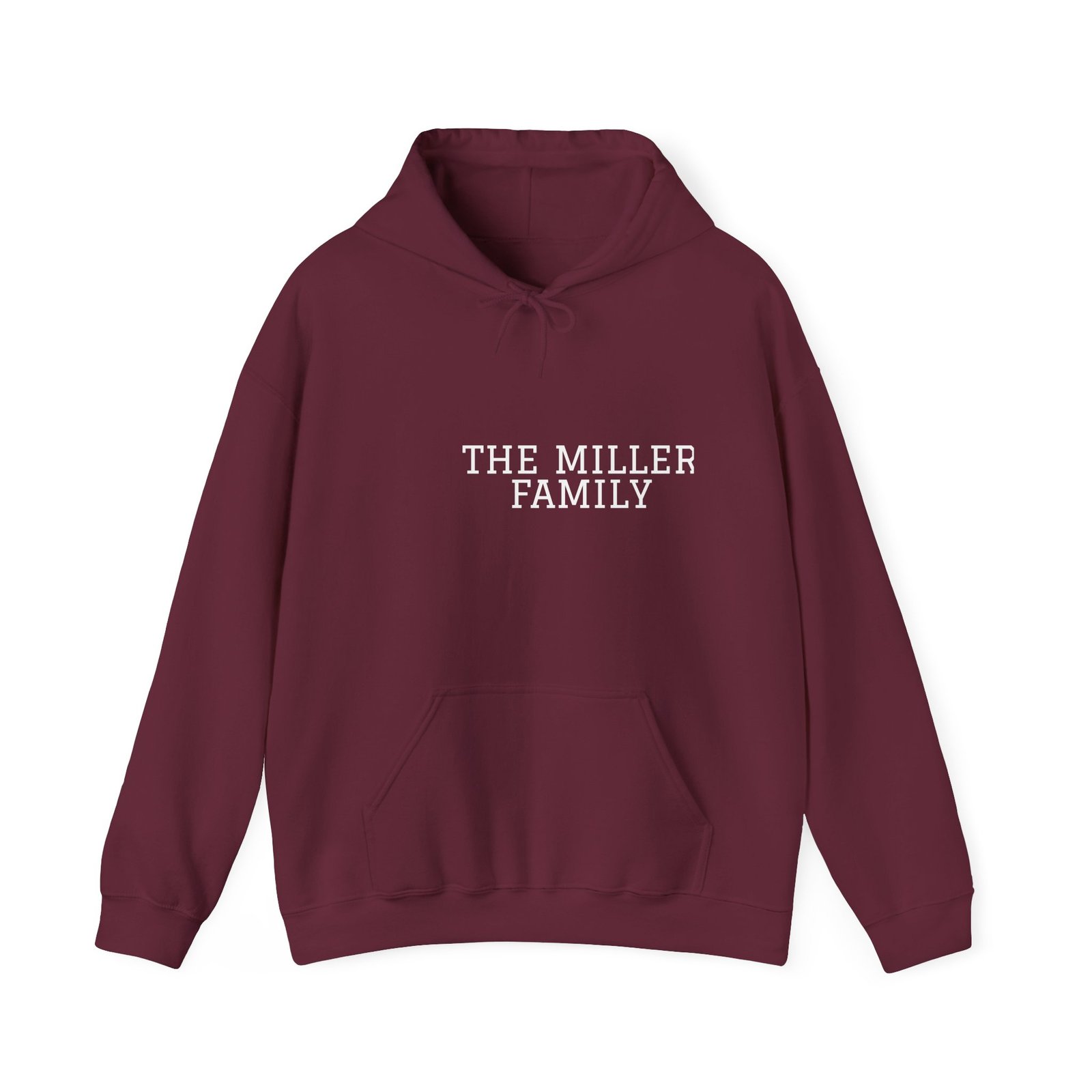 Personalized Family Name Hoodie Dark, Custom Varsity Text Hoodie, Vintage Collegiate Family Name Sweatshirt, Custom Matching Family Gift - Image 3