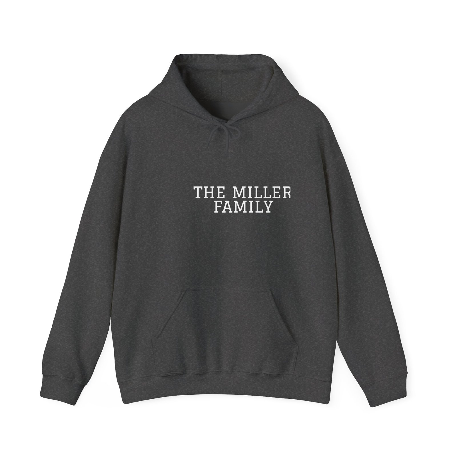 Personalized Family Name Hoodie Dark, Custom Varsity Text Hoodie, Vintage Collegiate Family Name Sweatshirt, Custom Matching Family Gift - Image 5