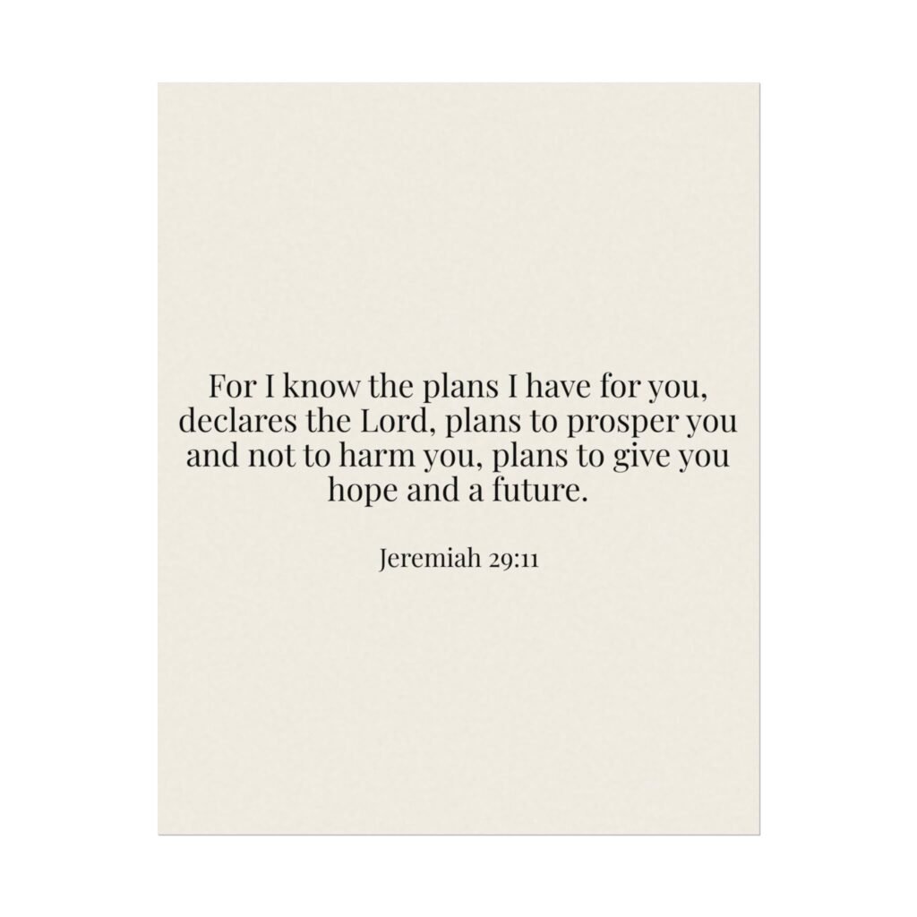 Custom Quote Poster | Personalized Bible Verse Wall Art Print | Your Text Printed Poster Gift