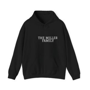 Personalized Family Name Hoodie Dark, Custom Varsity Text Hoodie, Vintage Collegiate Family Name Sweatshirt, Custom Matching Family Gift